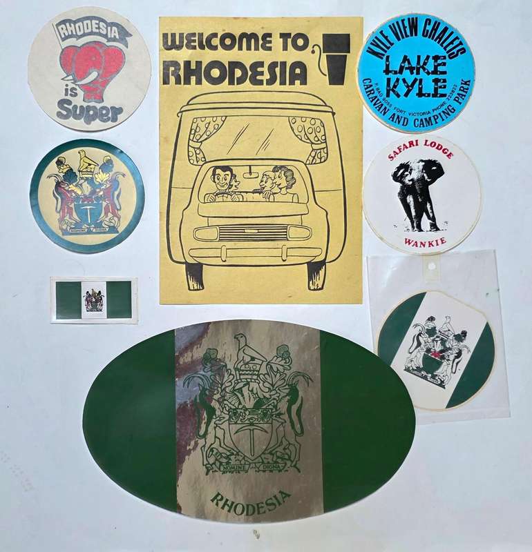 Original Rhodesian Touring Stickers & Pamphlet