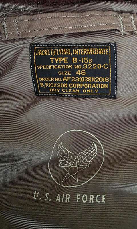 USAAF Buzz Rickson's B-15B Flight Jacket