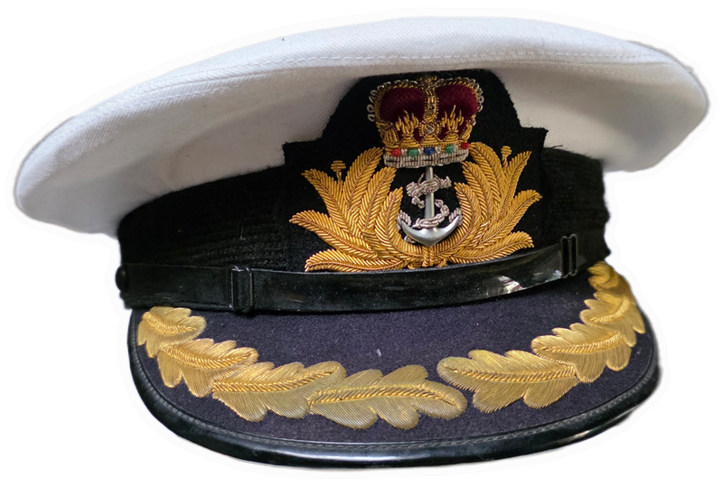 AUSTRALIAN NAVY CAPTAIN PEAK CAP AND RANK BOARDS