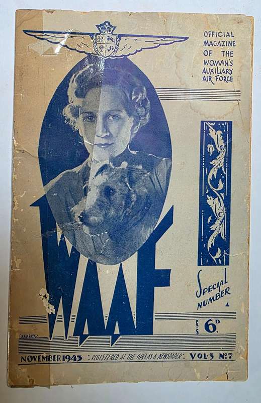 WW2.South African Woman's Auxiliary Air Force Group Photo & Magazine 1941