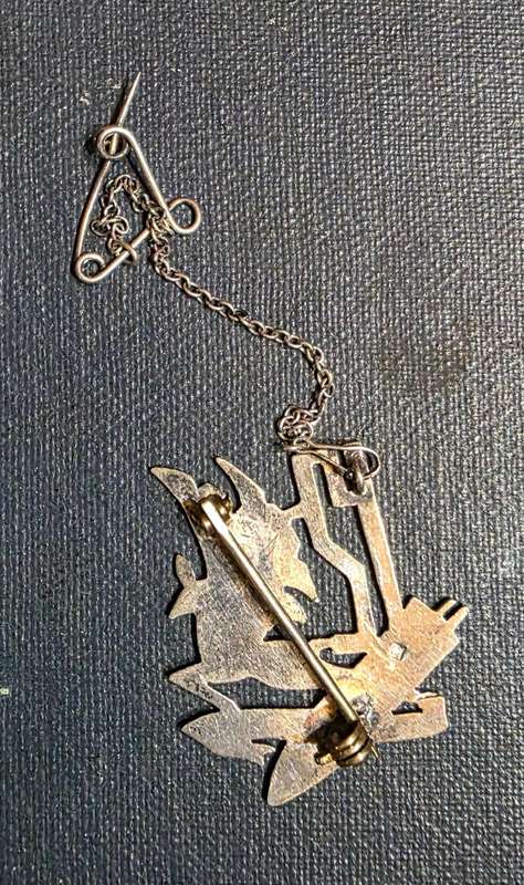WW2. SAAF 12 Bomber Squadron, Theirs Is The Glory Book & Sweetheart Badge