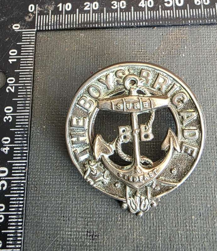WW1 UK Boys Brigade Officers Cap Badge