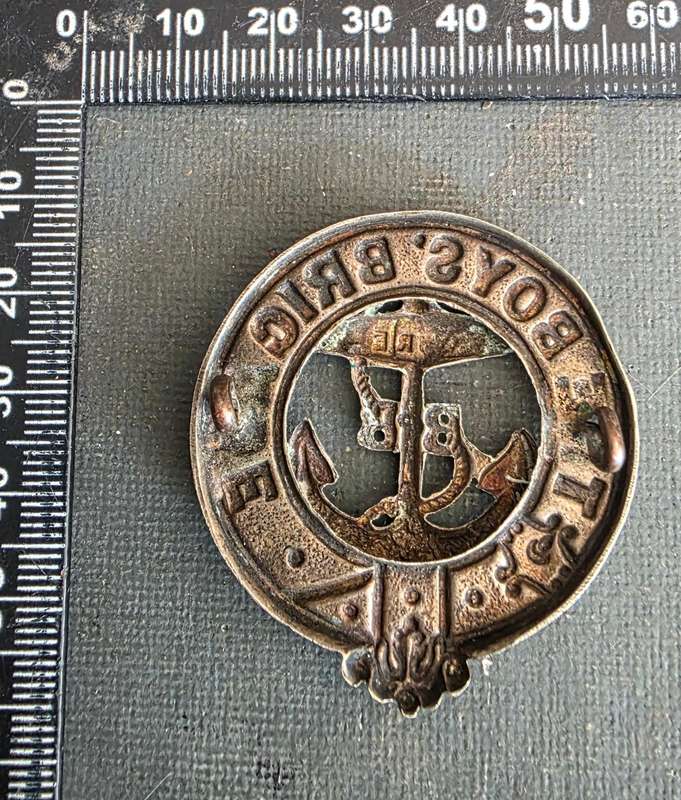 WW1 UK Boys Brigade Officers Cap Badge