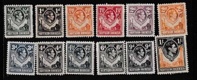 SOUTHERN RHODESIA 1938  PART SET