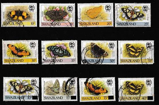 SWAZILAND 1987 AND 1990 USED PART SETS.
