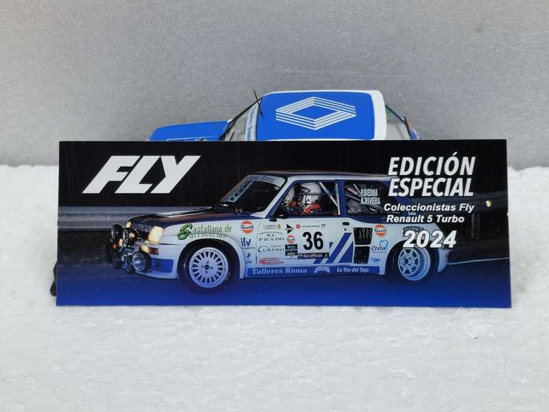 Scalextric FLY Renault 5 Turbo Rally de España Historico 2012 #36 NEW release 1/32 slot car