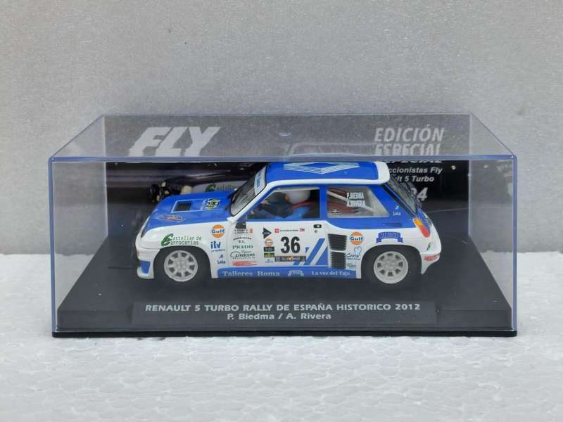 Scalextric FLY Renault 5 Turbo Rally de España Historico 2012 #36 NEW release 1/32 slot car