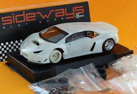 SIDEWAYS LAMBORGHINI HURRACAN GT3 WHITE KIT COMPLETE 1/32 SLOT CAR LOCAL STOCK