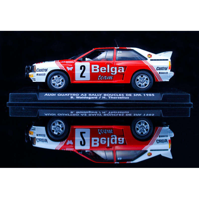 Scalextric FLY AUDI QUATTRO A2 RALLY BOUCLES DE SPA WINNER #2 LTD EDITION NEW release 1/32 slot car
