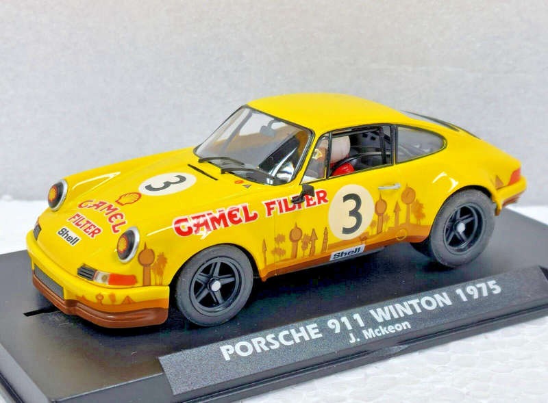 Scalextric FLY Porsche 911 24h CAMEL LIVERY WINTON 1975 A2086 new release 1/32 slot car
