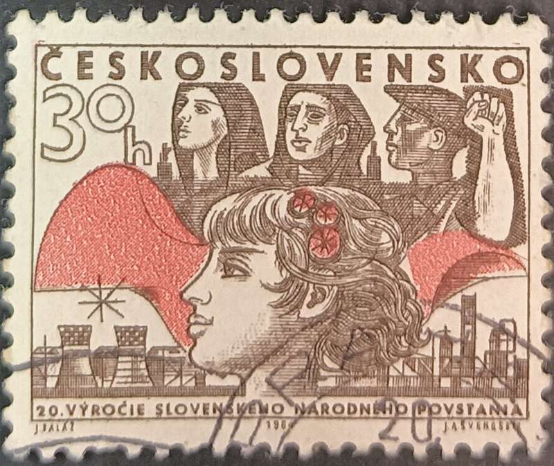 Czechoslovakia 1964 The 20th Anniversary of Slovak Rising and Dukla Battles 30h used