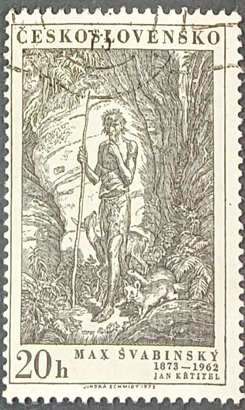 Czechoslovakia 1973 The 100th Anniversary of the Birth of Max Svabinsk Painter and Designer 20h used