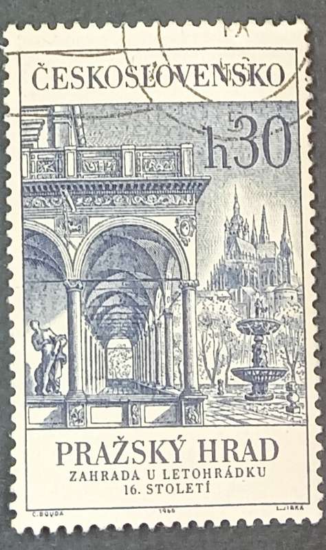 Czechoslovakia 1966 Prague Castle 30h used