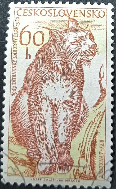 Czechoslovakia 1959 The 10th Anniversary of Tatra National Park 60h used