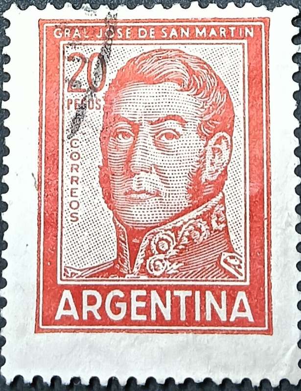 Argentina 1967 General San Martin 20P used