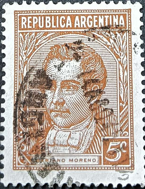 Argentina 1935 Definitive Issues, Personalities 5C used