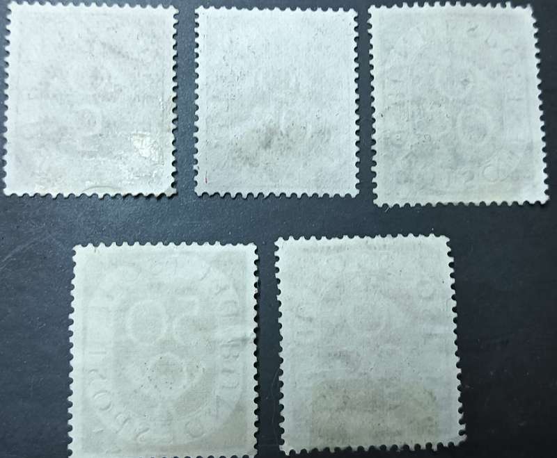 Germany 1951 New Daily Stamps part set used