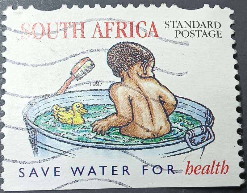 RSA 1997 National Water Conservation - Imperforated on 1 or 2 Sides Standard Postage used