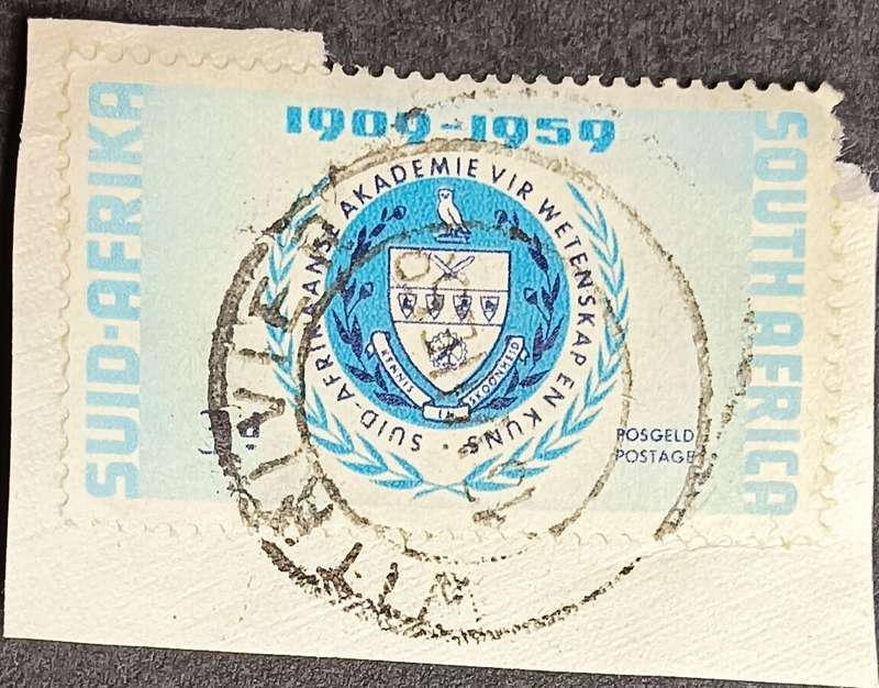 Union of South Africa 1959 The 50th Ann, of SA Academy of Science and Art, Pretoria 3d used on piece