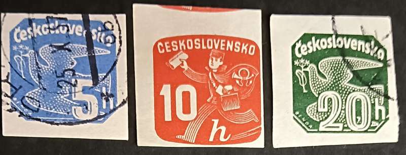 Czechoslovakia 1937 Newspaper Stamps part set used
