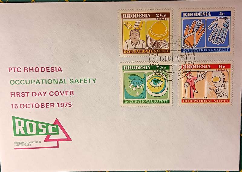 Rhodesia 1975 Occupational Safety FDC
