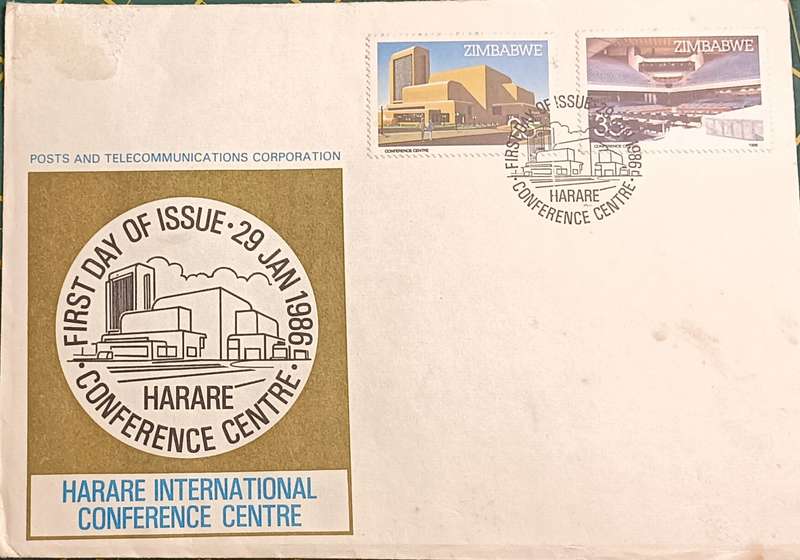 Zimbabwe 1986 Harare International Conference Center FDC
