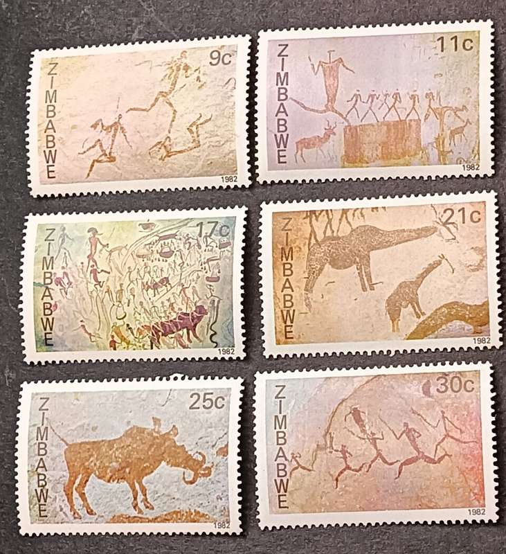 Zimbabwe  1982 Rock Paintings Full Set MNH