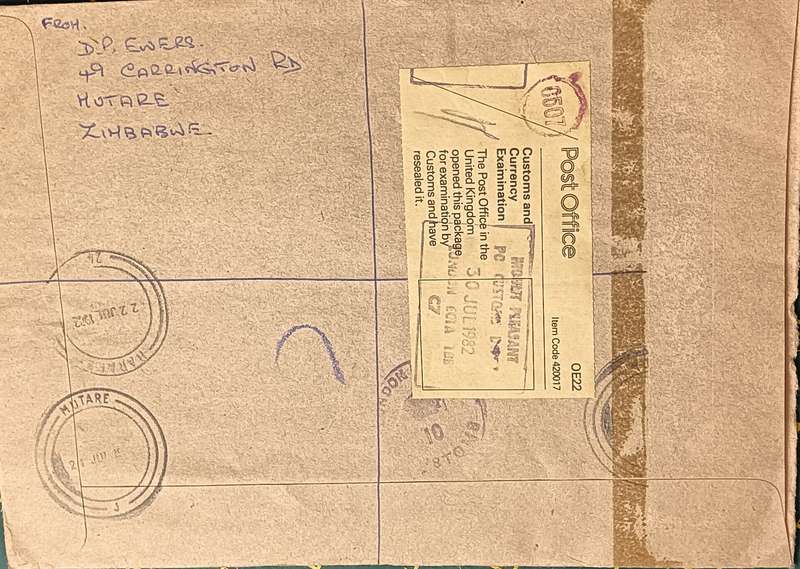 Zimbabwe 1982 75th Anniversary of Boy Scouts on Reg letter FDC