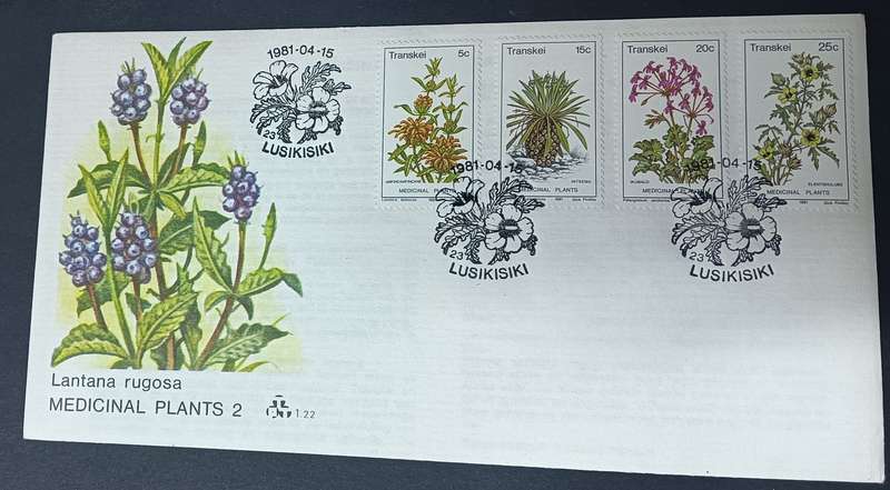 Transkei 1981 FDC 1.22 Medicinal Plants