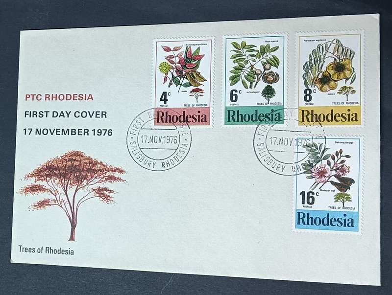 Rhodesia 1976 FDC Trees of Rhodesia