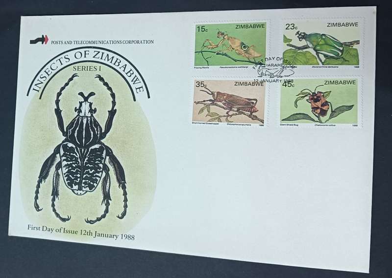 Zimbabwe 1988 FDC Insects of Zimbabwe