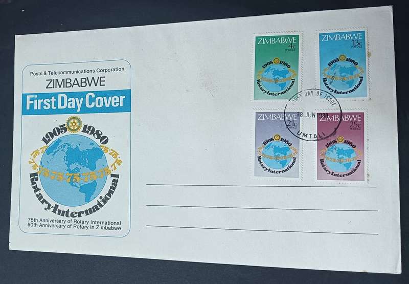 Zimbabwe 1980 FDC Rotary International