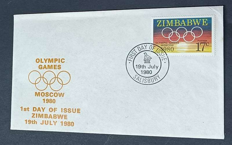 Zimbabwe 1980 FDC Olympic Games