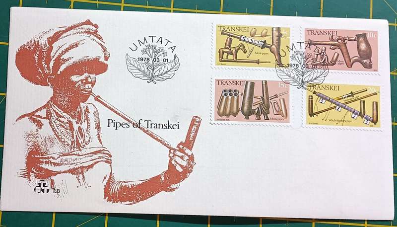 TRANSKEI 1978 FDC 1.8 PIPES OF TRANSKEI