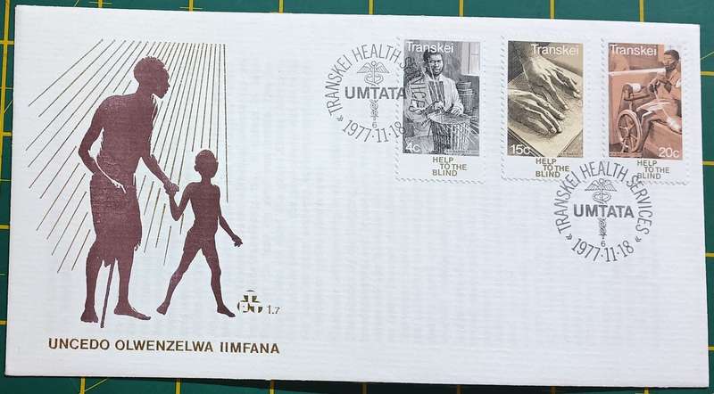 TRANSKEI 1977 FDC 1.7 UNCELO OLWENZELWA IIMFANA