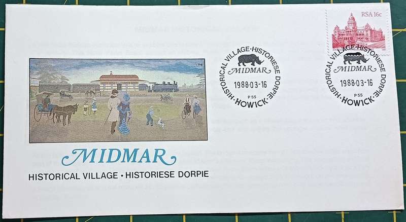 RSA 1988 FDC P55 Midmar Historical Village