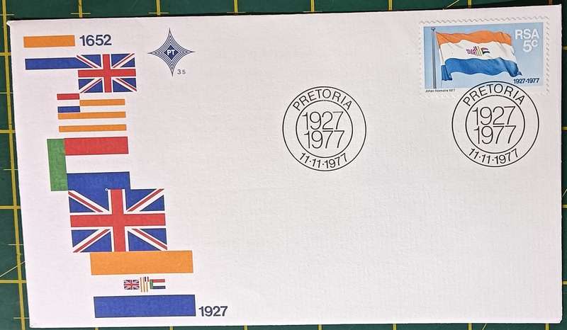 RSA 1977 FDC 3.5 Pretoria 1927-1977