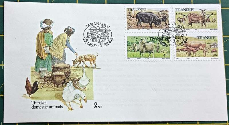 Transkei 1987 Domestic Animals FDC 2.14