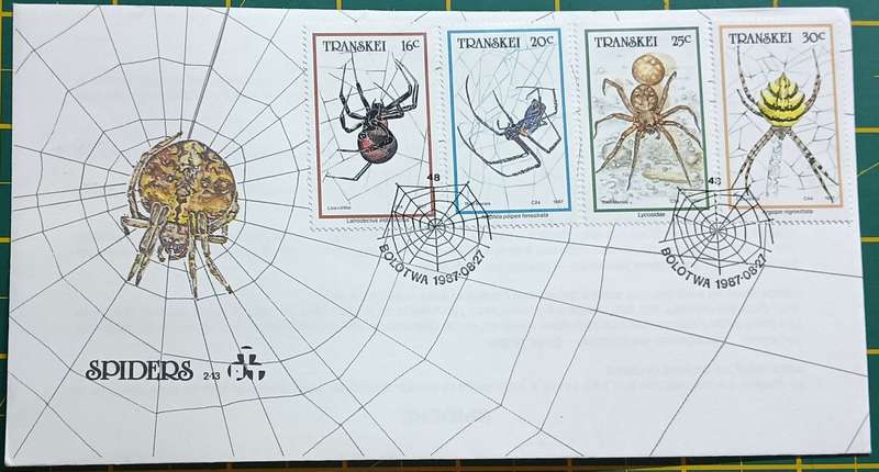 Transkei 1987 FDC Spiders