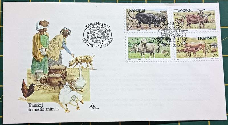 Transkei 1987 Domestic Animals FDC 2.14