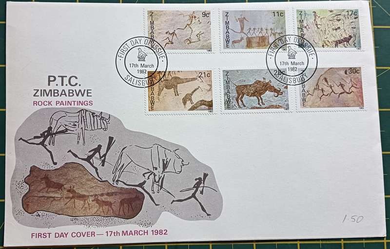 Zimbabwe 1982 FDC Rock Paintings