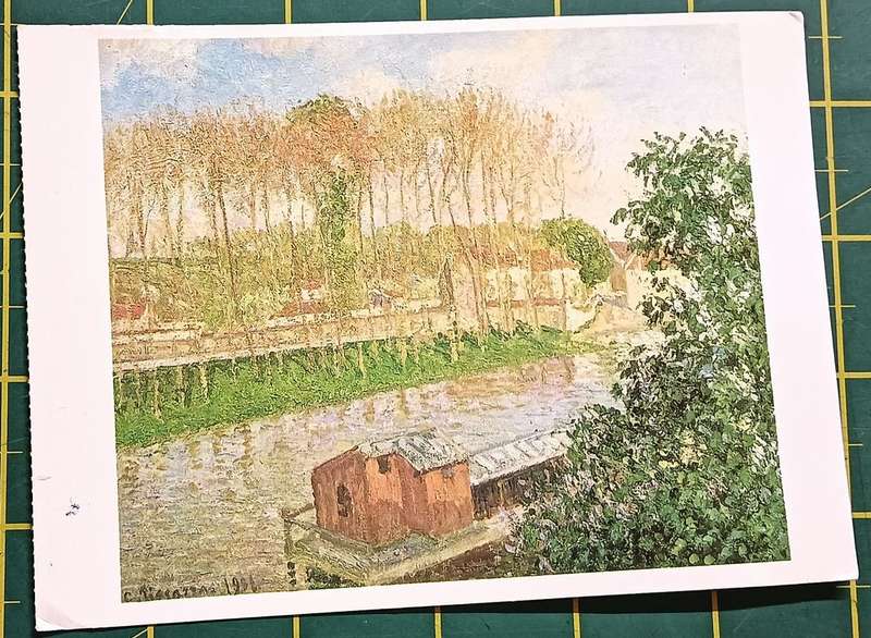 Postcard Camille Pissarro RSA 1993 5 standard postage stamps addressed to Green Point