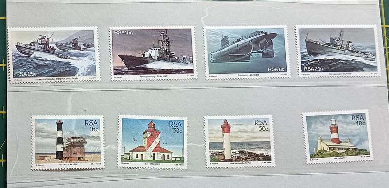 RSA 1982 25th Anniversary of Simonstown as South African Naval Base & 1988 Lighthouses MNH