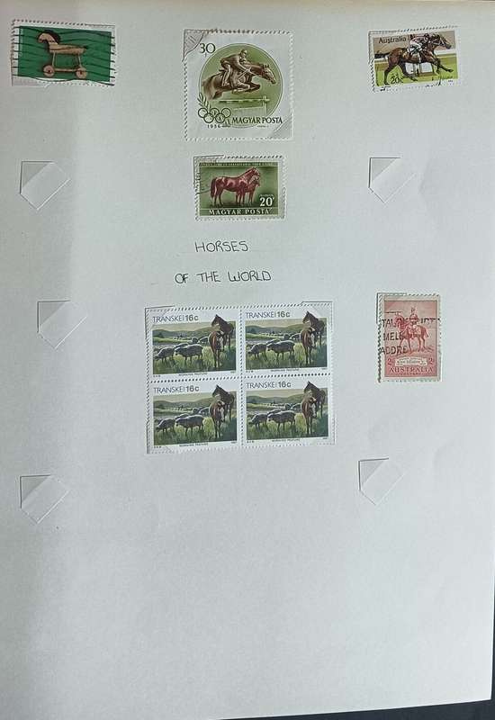 Hungary Album Page Horses of the World