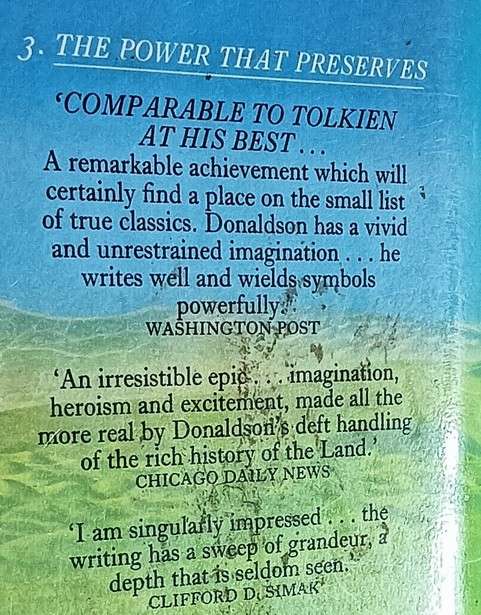The Power that Preserves - Stephen Donaldson - Softcover - 447 pages