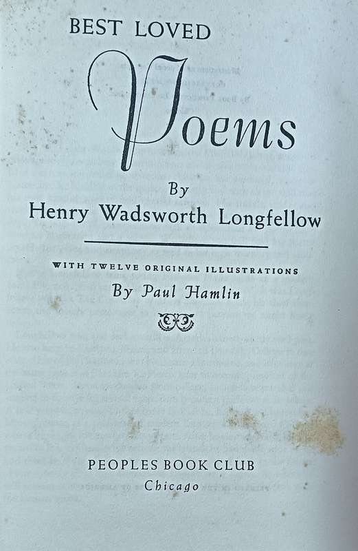 Best Loved Poems - Henry Wadsworth Longfellow - Hardcover