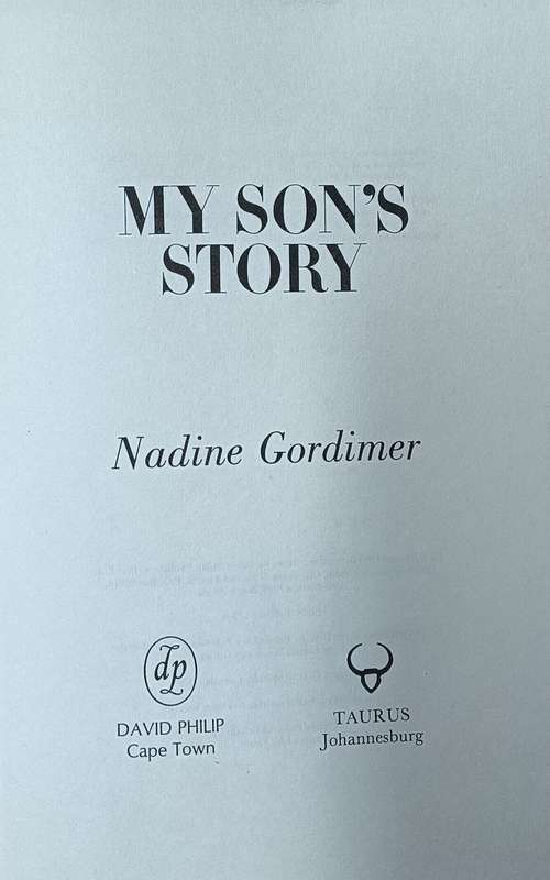 My Son's Story - Nadine Gordimer - Hardcover