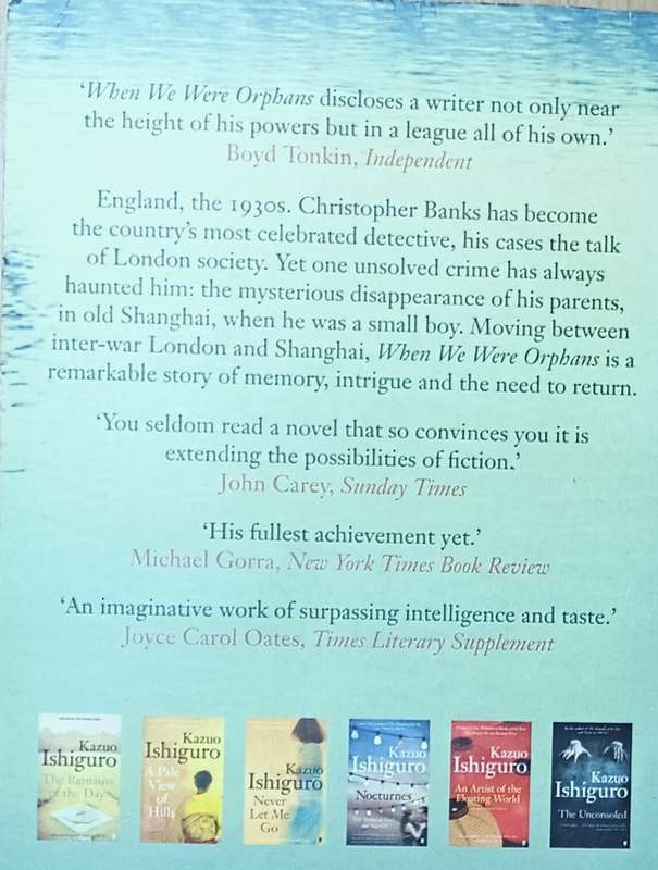 When We Were Orphans - Katsuo Ishiguro - Softcover