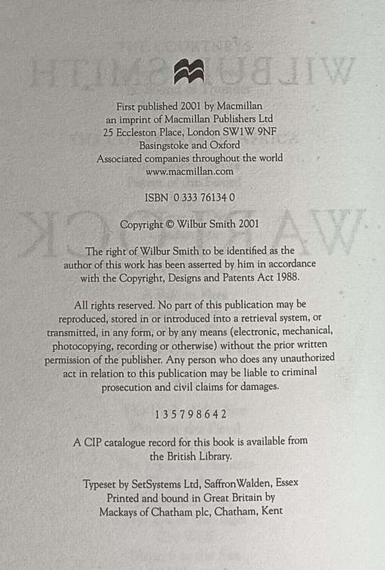 Warlock - Wilbur Smith - Hardcover