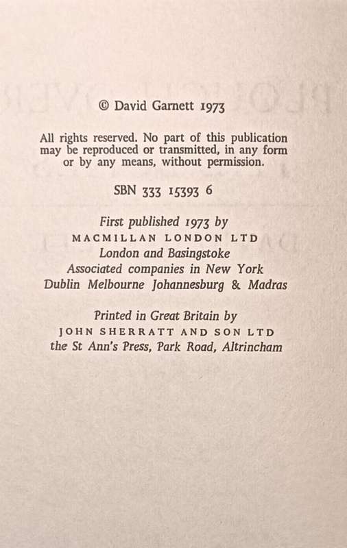 Plough over the Bones - David Garnett - Hardcover - 246 pages